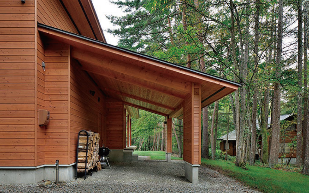 Garage Entrance 三井の森 別荘建築 Garage Entrance 三井の森 別荘建築